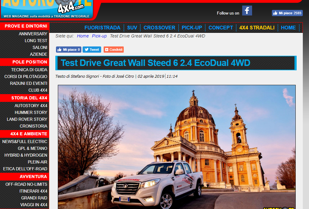 Test Drive Great Wall Steed 6 2.4 EcoDual 4WD